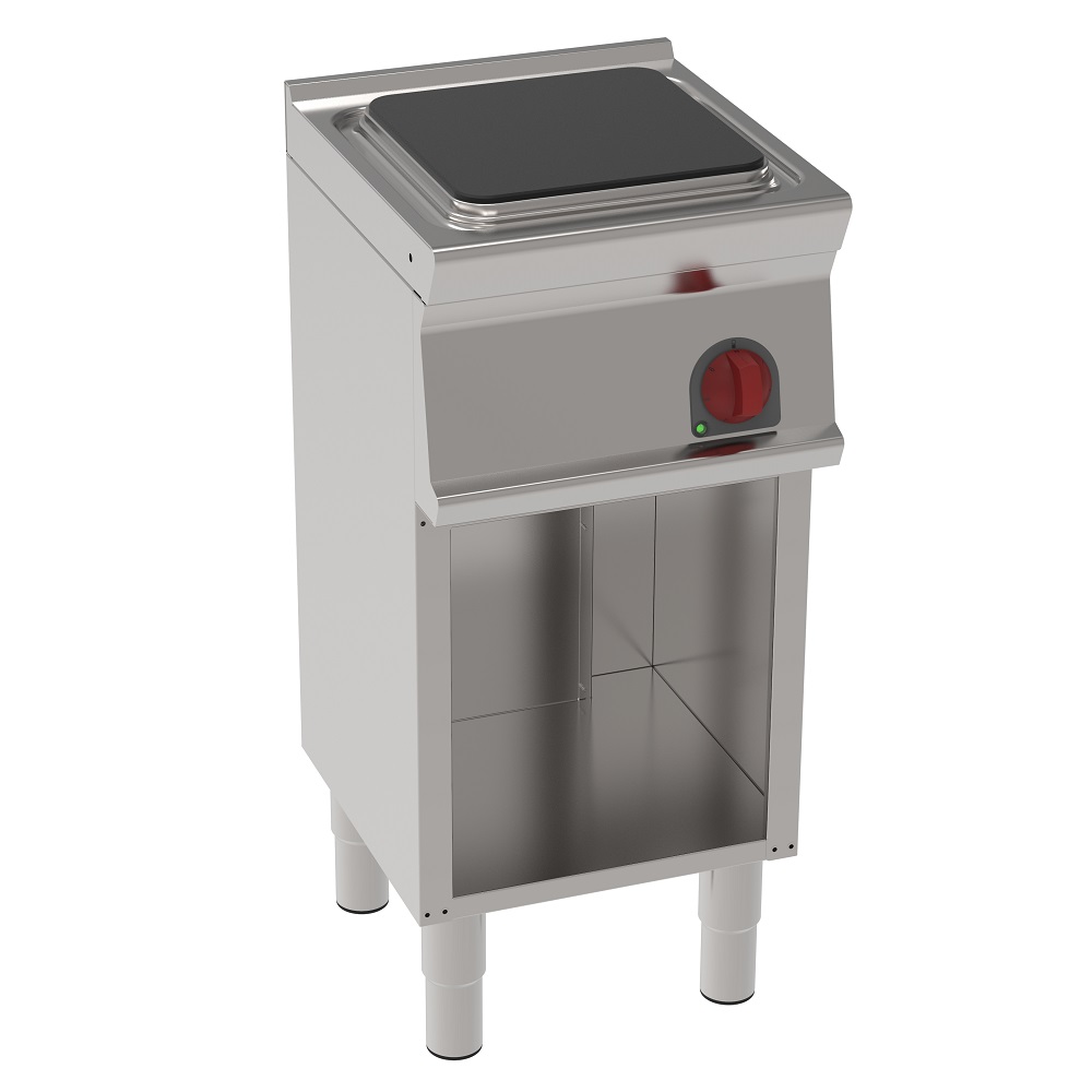 Electric cooker with 1 square plate  on open support - 400x450x900 mm - 4 Kw 230/1V - 30941613 Euras