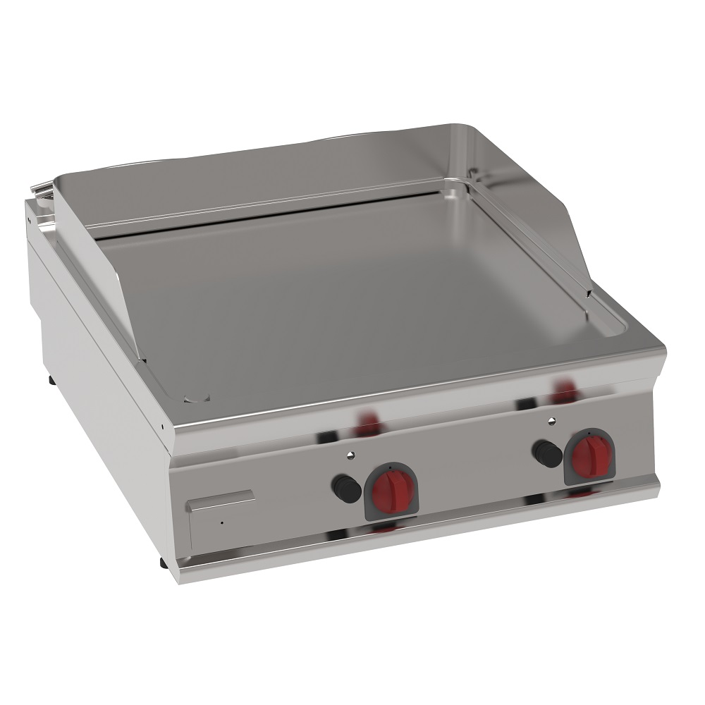 Gas iron hot plate 15 mm  smooth table top - 800x900x280 mm - 16 Kw - 36140313 Eurast