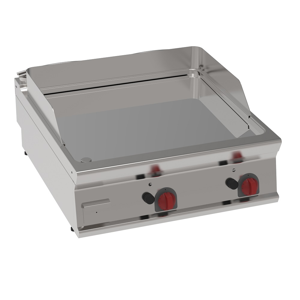 Gas hard chrome hot plate 15 mm  smooth table top - 800x900x280 mm - 16 Kw - 36340313 Eurast