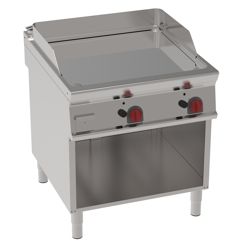 Gas hard chrome hot plate 15 mm  smooth on open support - 800x900x900 mm - 16 Kw - 36940313 Eurast