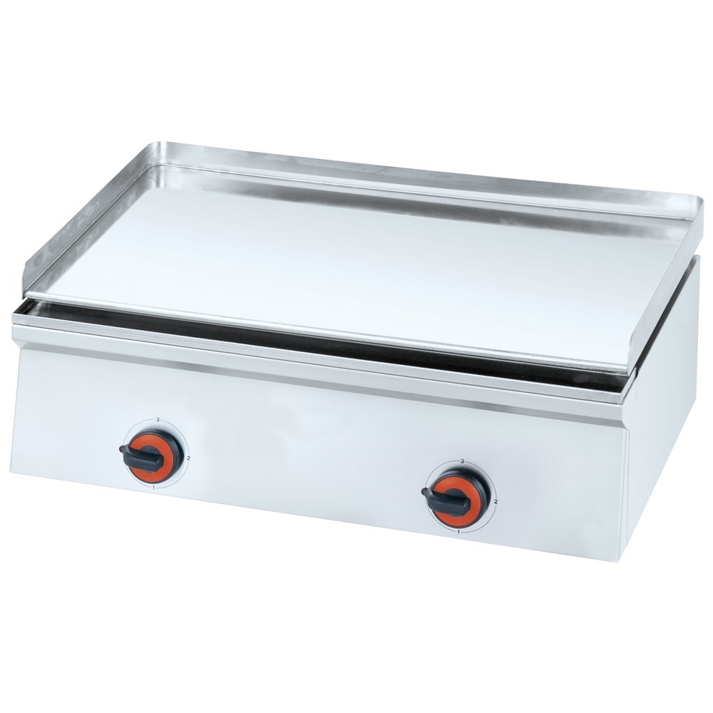 Electric hard chrome hot plate 12 mm smooth table top - 800x450x240 mm - 4 Kw 230/1V - 4444EM10 Eura