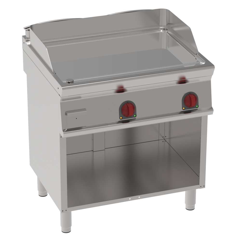 Electric hard chrome hot plate 15 mm smooth on open support - 800x700x900 mm - 7,8 Kw 400/3V - 36340