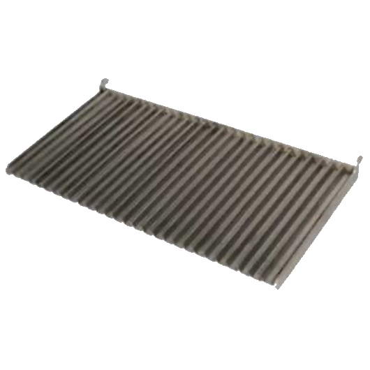 Stainless steel ribbed grill for barbecues - 310x780 mm - 4A222109 Eurast