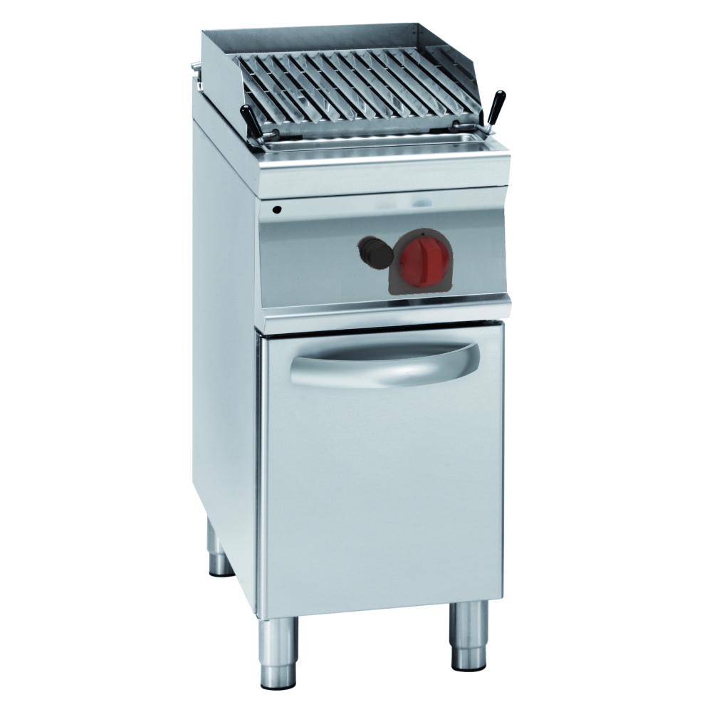 Gas lava barbecue on support - 400x700x900 mm - 8 Kw - 47211317 Eurast
