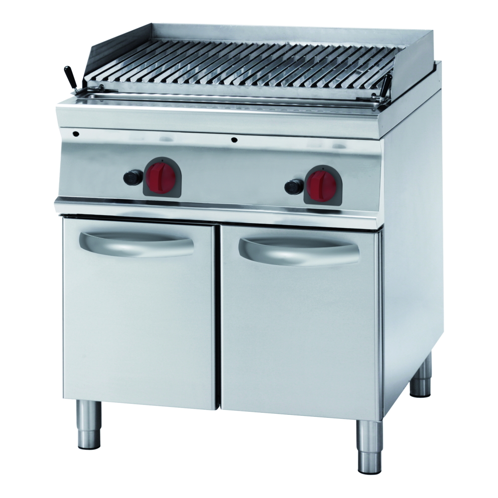 Gas lava barbecue on support - 800x900x900 mm - 22 Kw - 47370313 Eurast