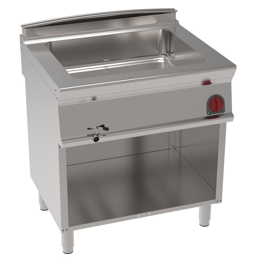 Electric bain marie gn 2/1 on open support - 800x700x900 mm - 2,6 Kw 230/1V - 37920617 Eurast