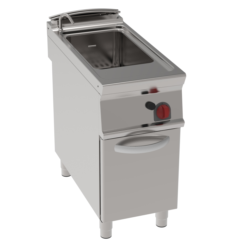 Gas pasta cooker 40 liters 1 door - 400x900x900 mm - 15 Kw - 39070313 Eurast