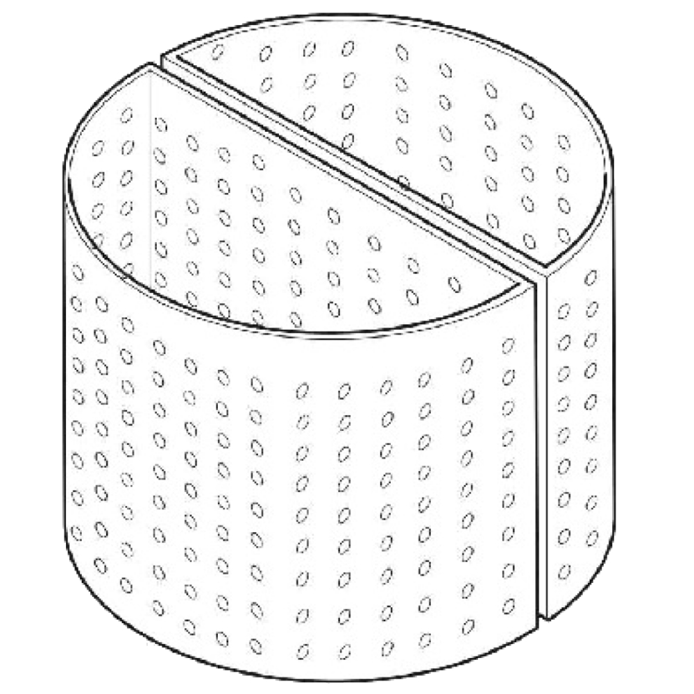 Perforated boiling pan basket ø 3 for pasta - 4A115993 Eurast