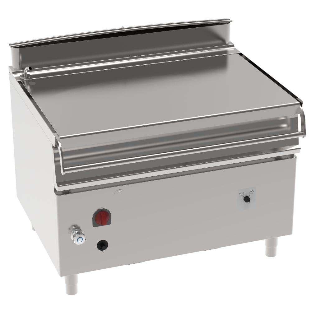 Gas tilting bratt pan 120 liters with engine - 1200x900x900 mm - 30 Kw + 100 W 230/1V - 48281313 Eur