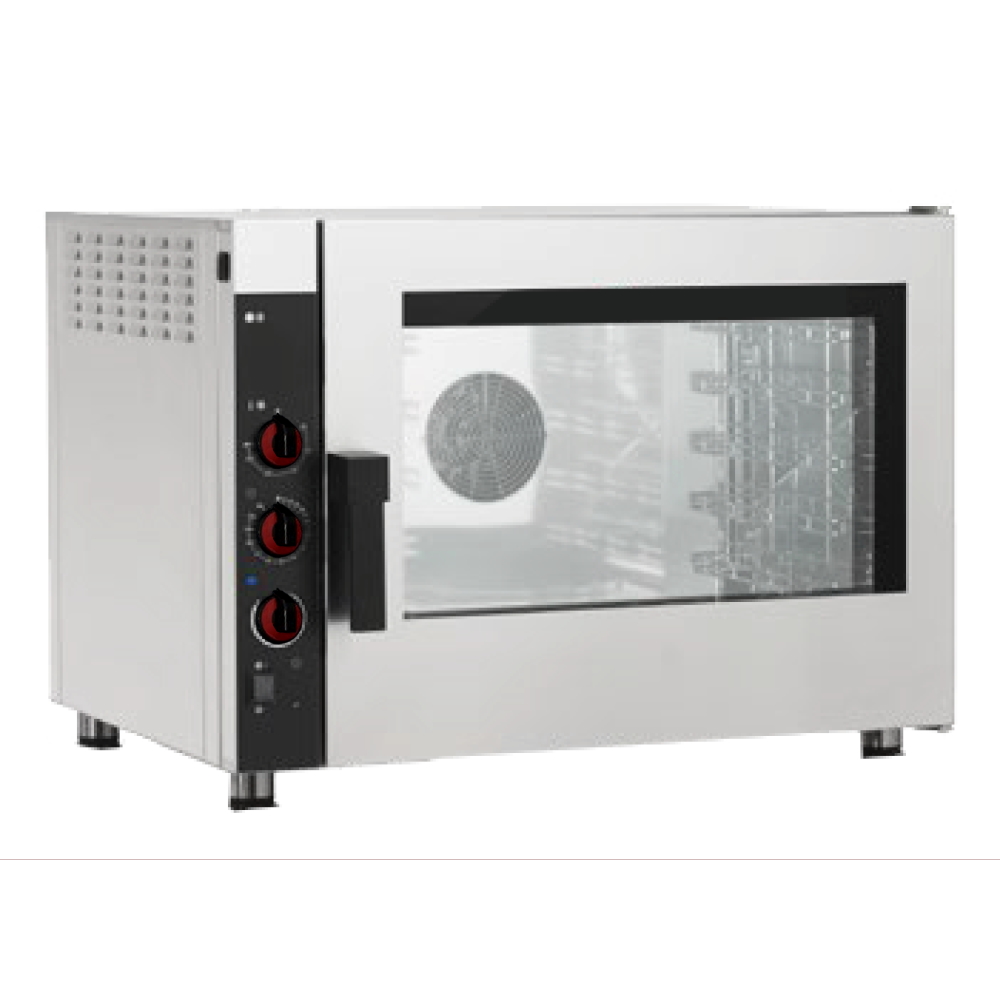 Electric convection oven for 5 gn 1/1 or trays - 870x750x660 mm - 7,7 KW 400/3V - 41X25EME Eurast