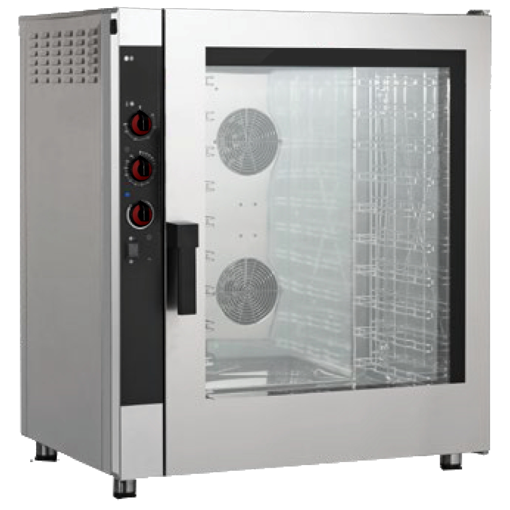 Electric convection oven dir.10 gn 1/1 or trays 600x400 - 870x750x1000 mm - 12,6 KW 400/3V - 41201EM