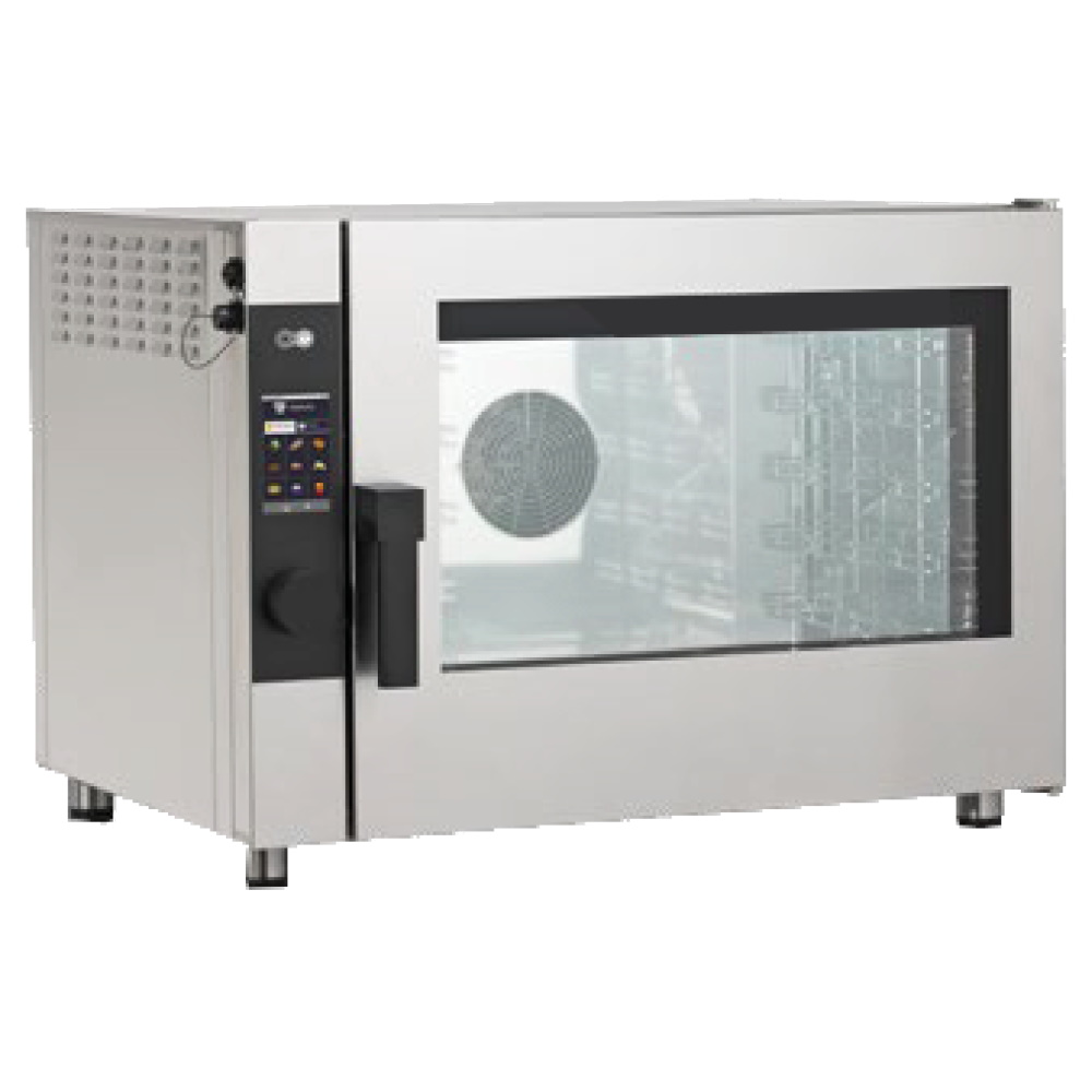 Mixed oven conv.-steam dir. gas 5 gn 1/1 or trays 600x400 - 900x750x720 mm - 9,5 Kw + 300 W 230/1V -