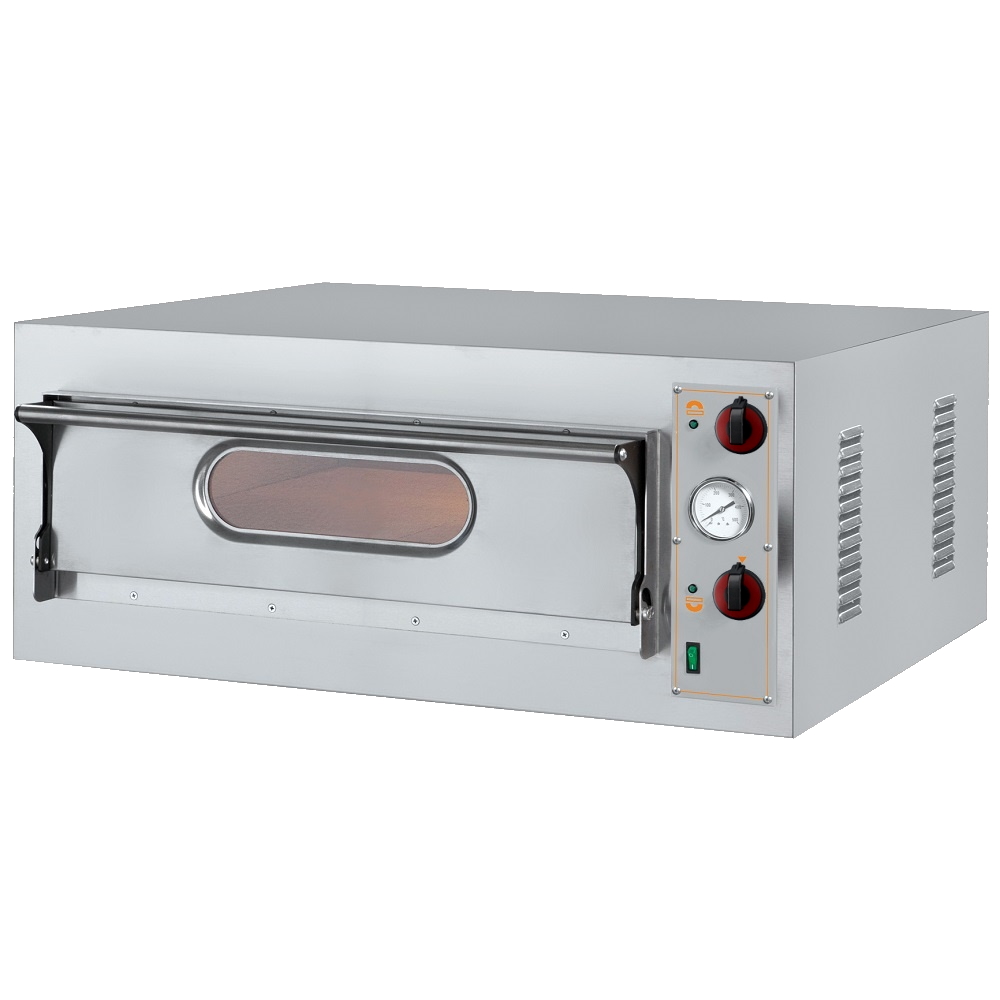 1 chamber electric pizza oven for 6 pizzas ø 360 - 1310x860x400 mm - 9,2 KW 400/3V - 51LB6001 Eurast