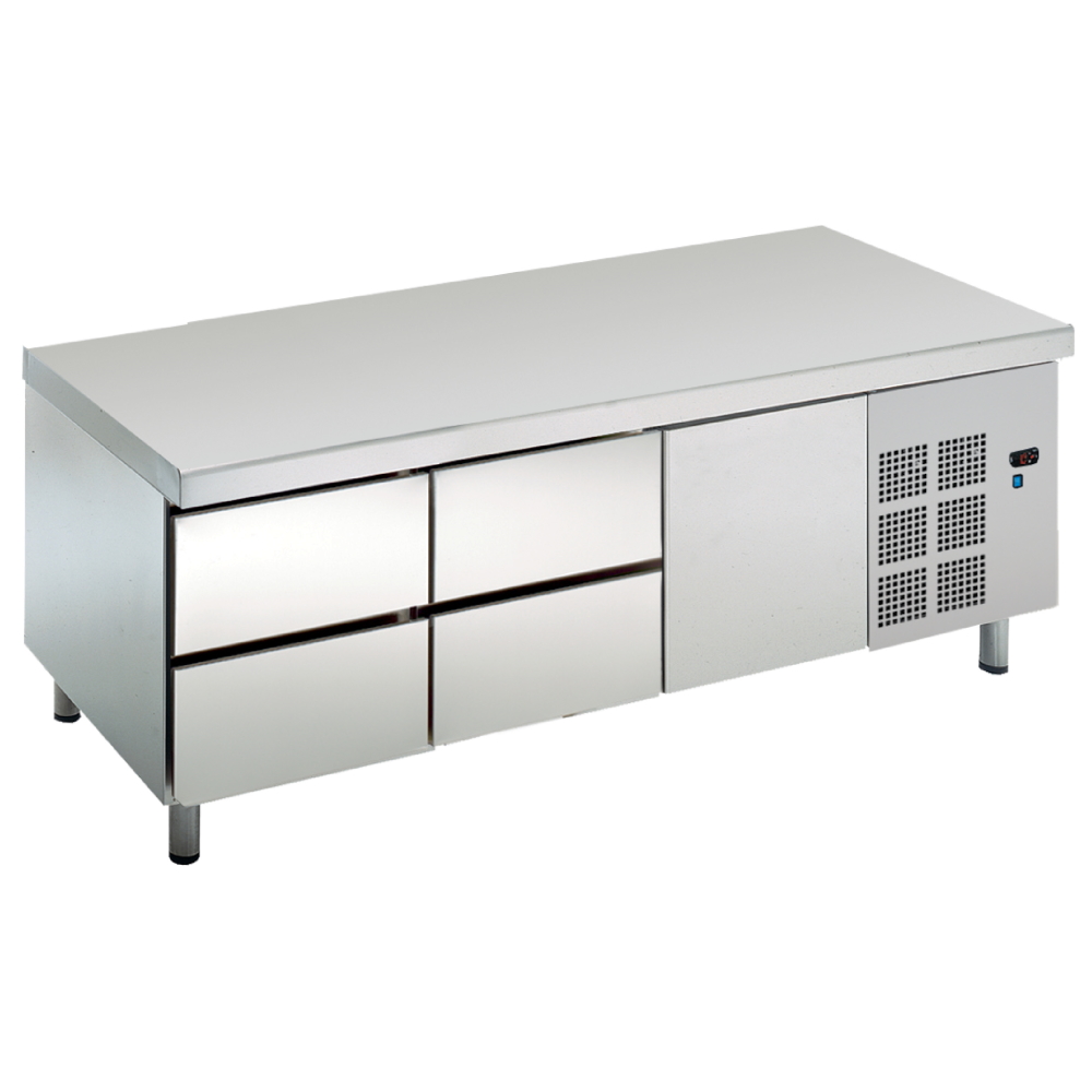 Cold reserve with drawers 1 large and 2 small - 1800x700x600 mm - 220 W 230/1V - 74770609 Eurast