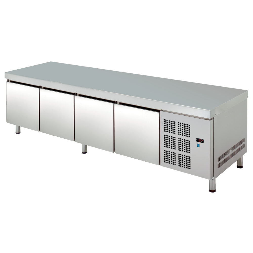 Cold reserve with drawers 4 large - 2245x700x600 mm - 350 W 230/1V - 77489509 Eurast
