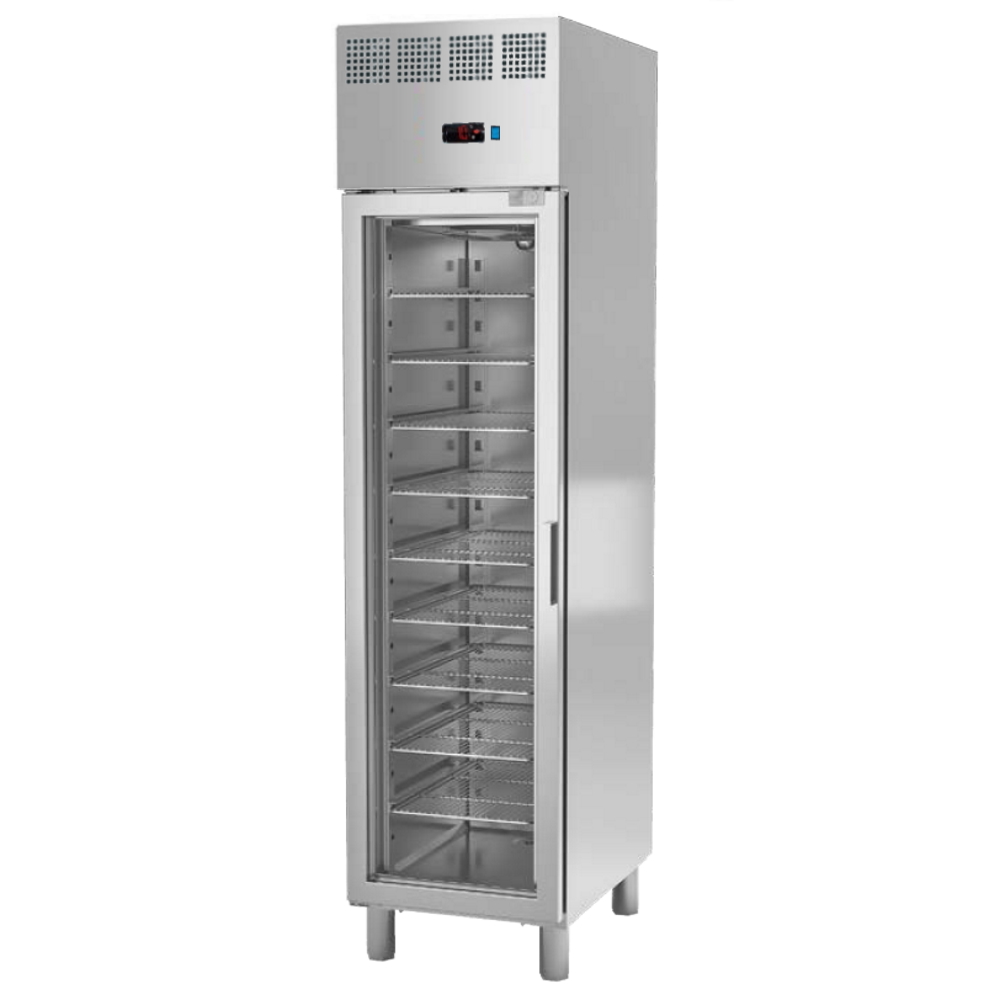 Refrigerated cabinet 1 glass door 325x530 gn 1/1 - 470x700x2010 mm - 240 W 230/1V - 79880609 Eurast