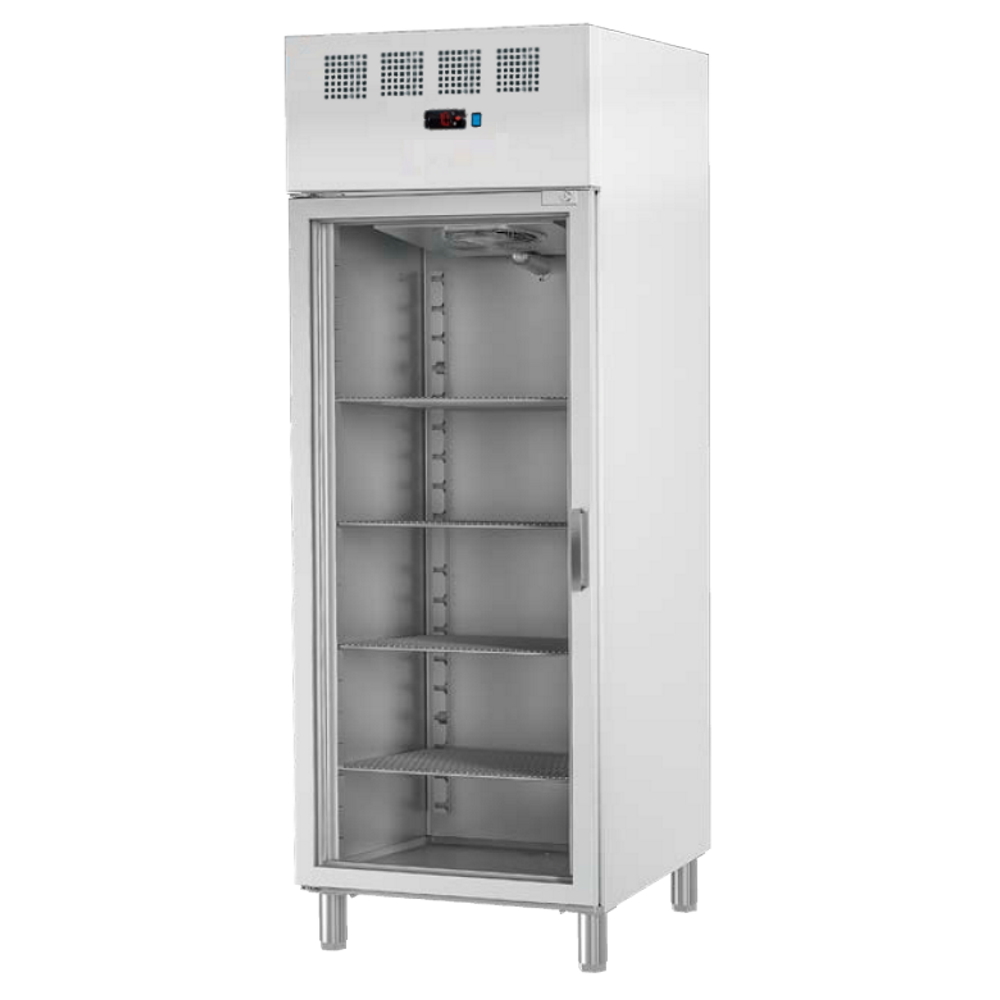 Refrigerated cabinet 1 glass door 530x650 gn 2/1 or 400x600 - 700x820x2010 mm - 240 W 230/1V - 76399