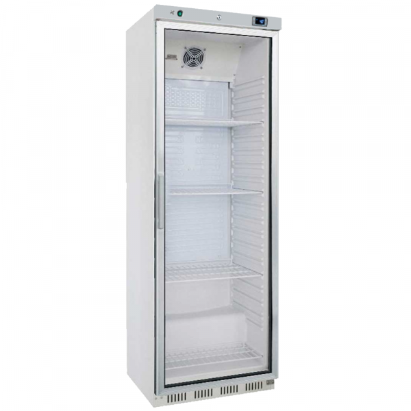 Armario frigorifico estático blanco puerta cristal 460 litros 630x740x1870 mm