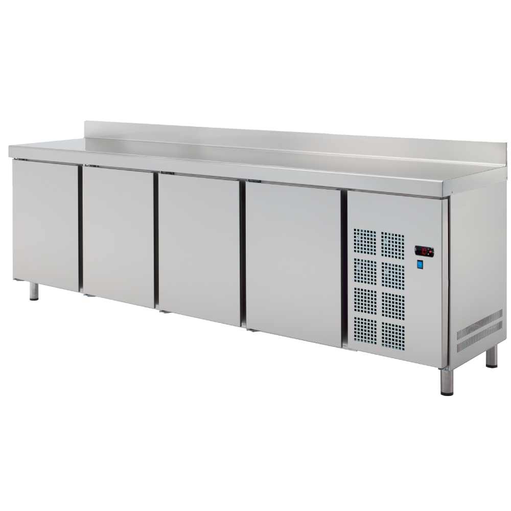 Cold table 4 doors - 2545x600x850 mm - 350 W 230/1V - 70289509 Eurast