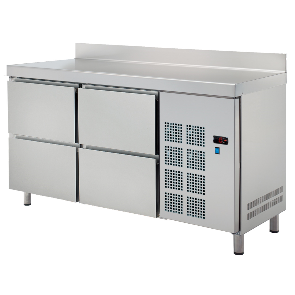 Mesa fria 4 cajones 1500x600x850 mm