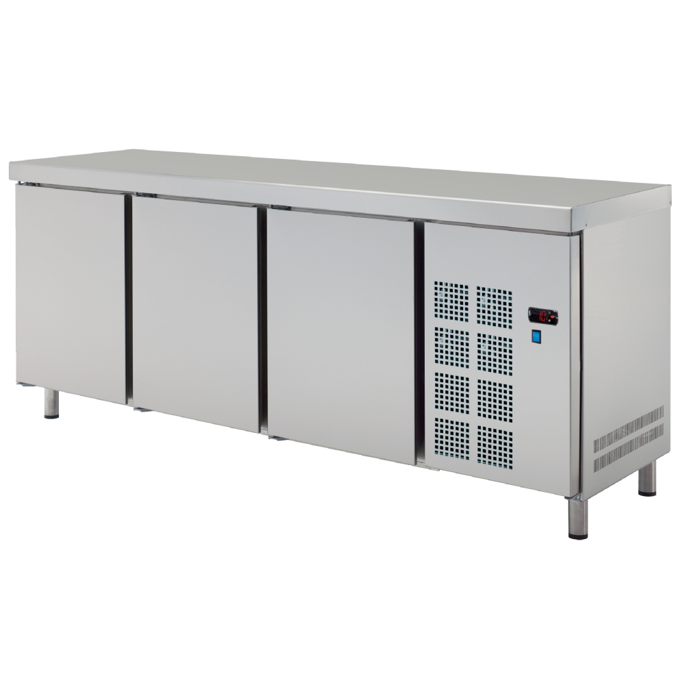Central cold table gn 1/1 3 doors - 1800x700x850 mm - 190 W 230/1V - 7C578950 Eurast