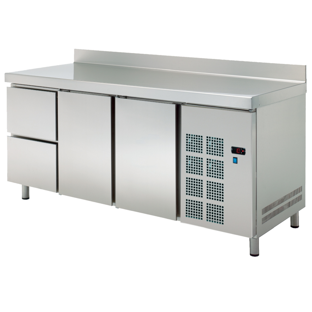 Cold table gn 1/1 2  doors 2 drawers - 1800x700x850 mm - 220 W 230/1V - 77099509 Eurast