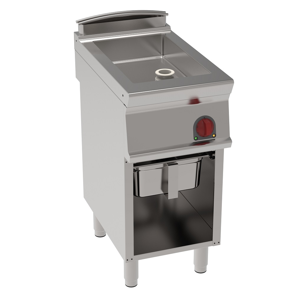 Electric fixed bratt pan 15 liters on open support - 400x700x900 mm - 4,5 Kw 400/3V - 48170617 Euras