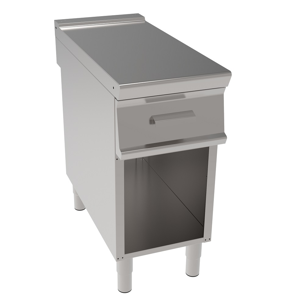 Working area table with 1 drawer on open support - 400x700x900 mm - 38307697 Eurast