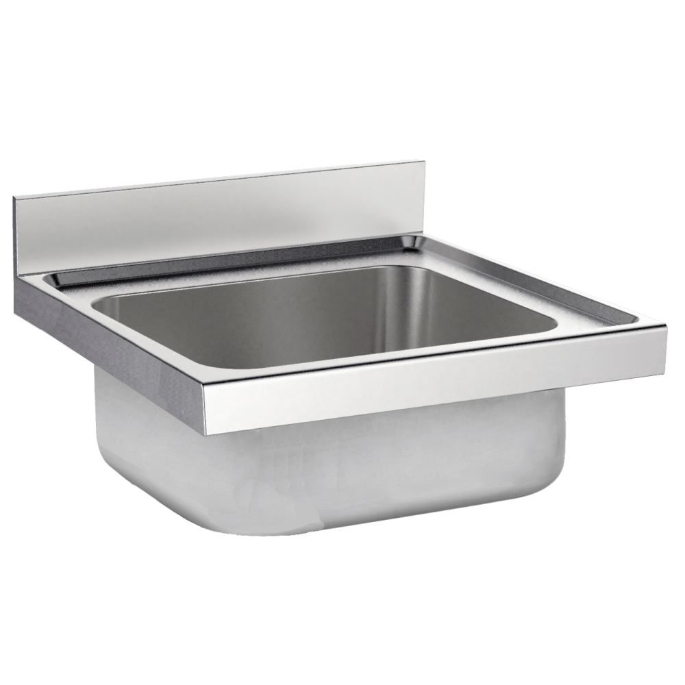 Unsupported sink 1 bowl 500x400x250 - 600x600x250 mm - 20400145 Eurast