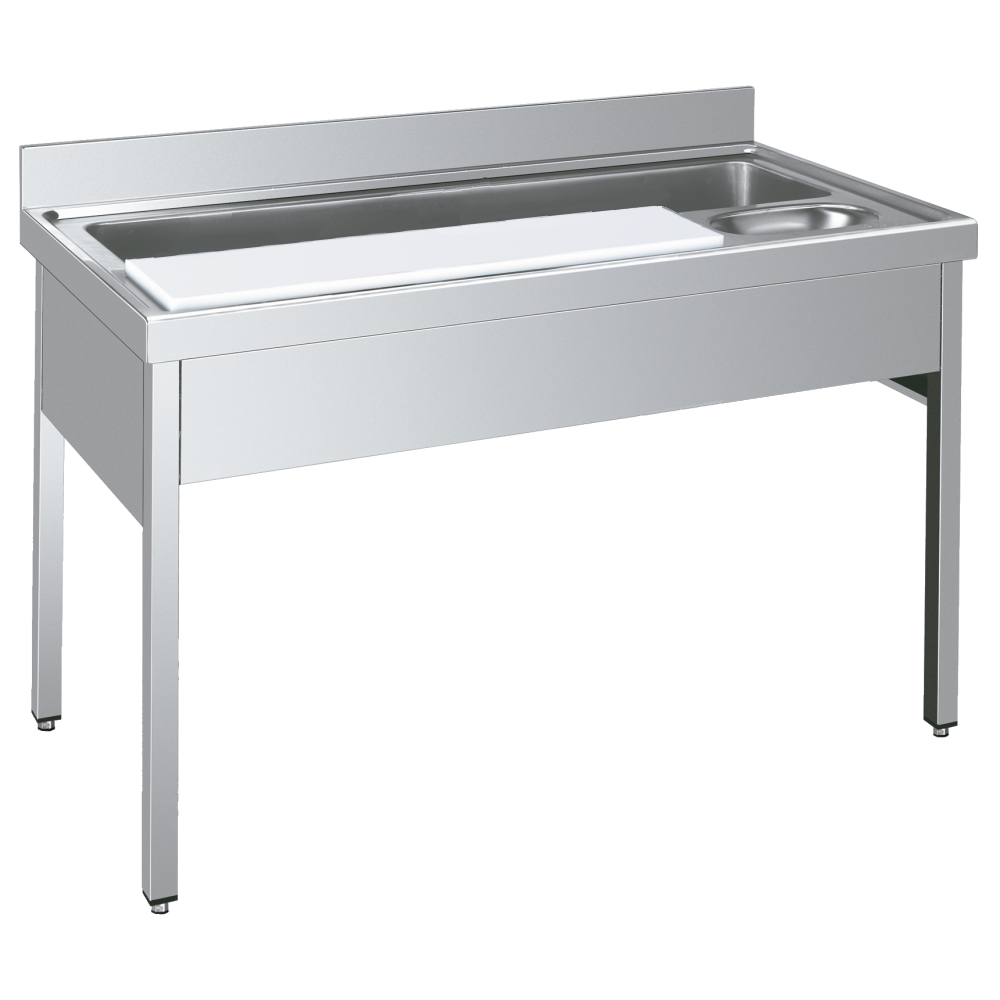 Sink with frame for vegetable washing - 1400x700x850 mm - 208V4107 Eurast