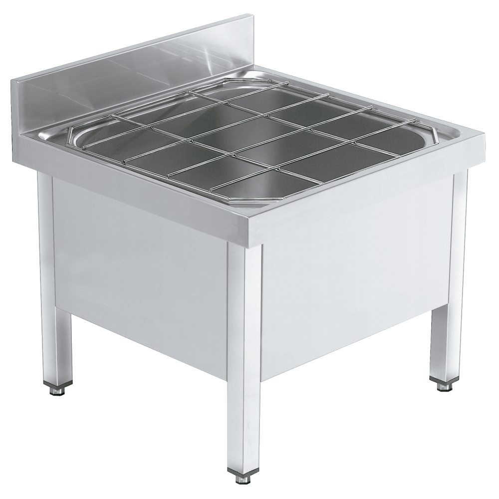 Dump sink with support and grid - 600x600x560 mm - 22465506 Eurast