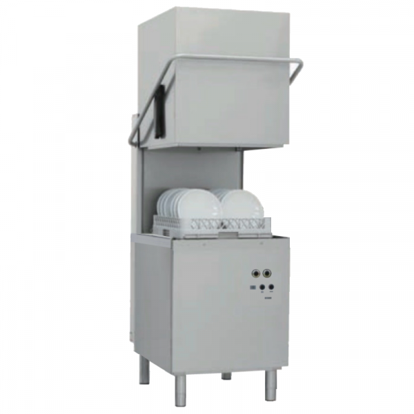 Industrial dishwasher 50x50 dome-shaped, with double wall - 640x740x1530 mm - 9,6 KW 400/3V - 460083