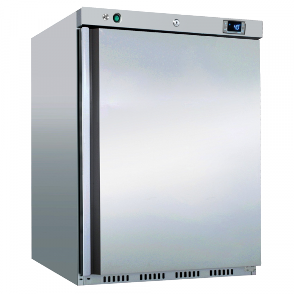 Static freezer cabinet stainless steel capacity 150 lts - 630x600x850 mm - 140 W 230/1V - 74608409 E