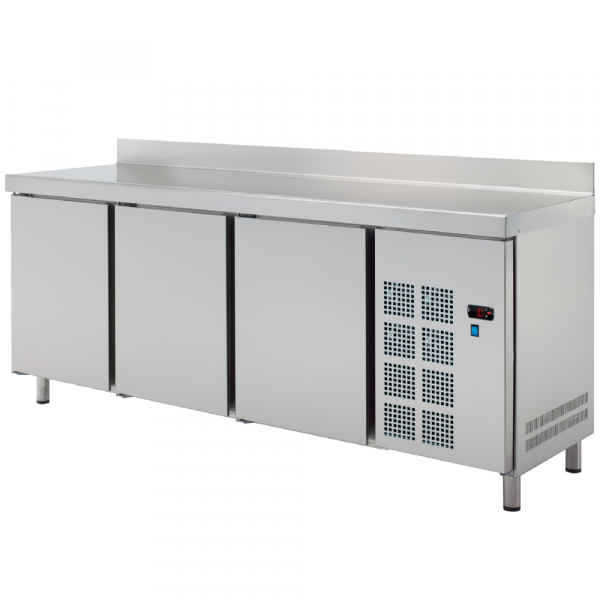 Mesa fria pasteleria encimera en inox 3 puertas 1730x800x850 mm