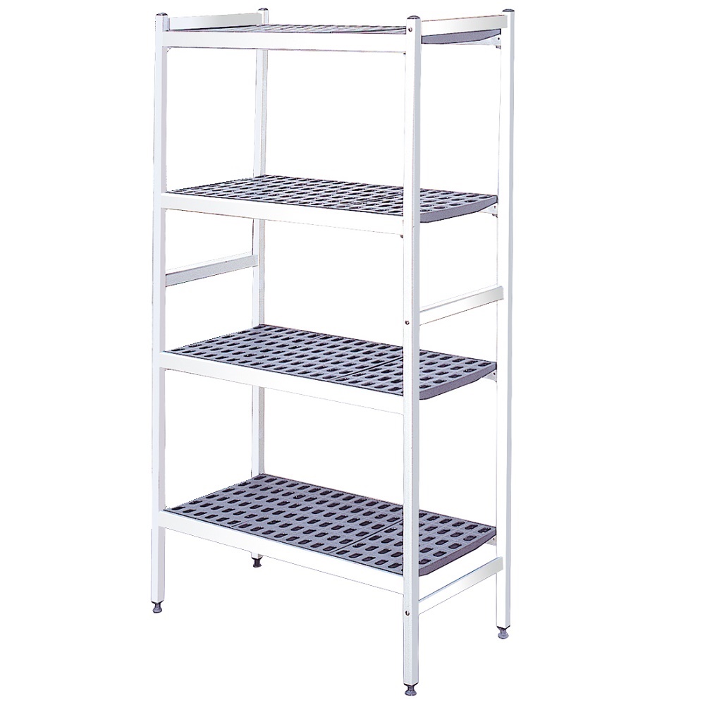 Duraluminium shelves 4 levels - 963x370x1700 mm - 96334000 Eurast