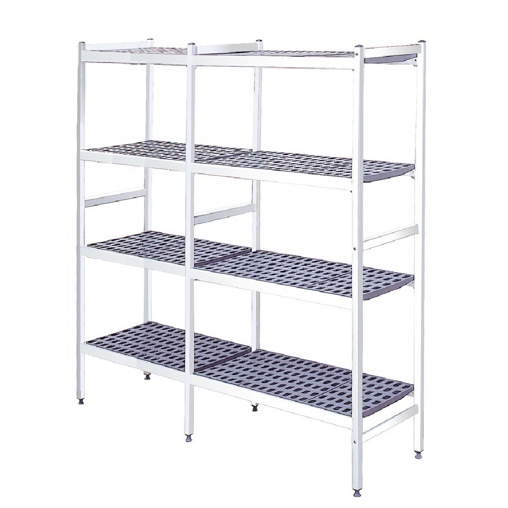 Duraluminium shelves 4 levels - 2308x370x1700 mm - 23083400 Eurast