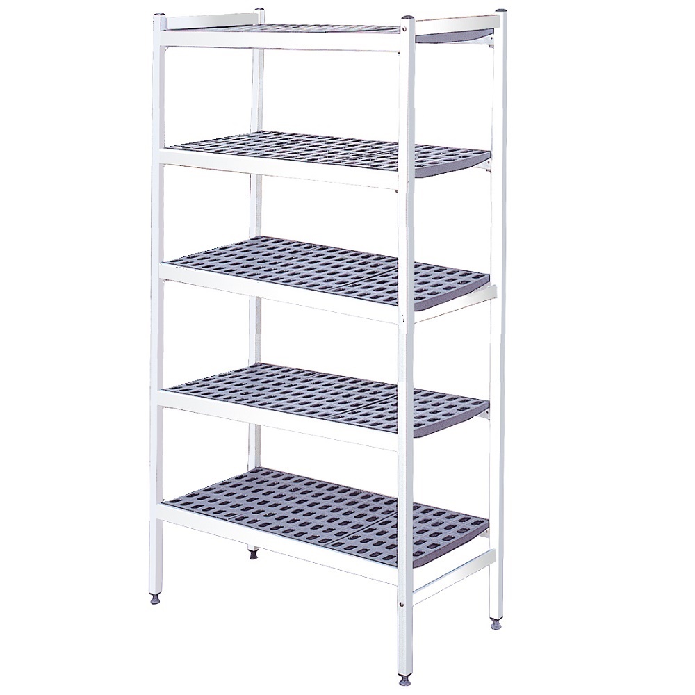 Estantería metálica de pié de duraluminio de 5 niveles 717x470x1700 mm