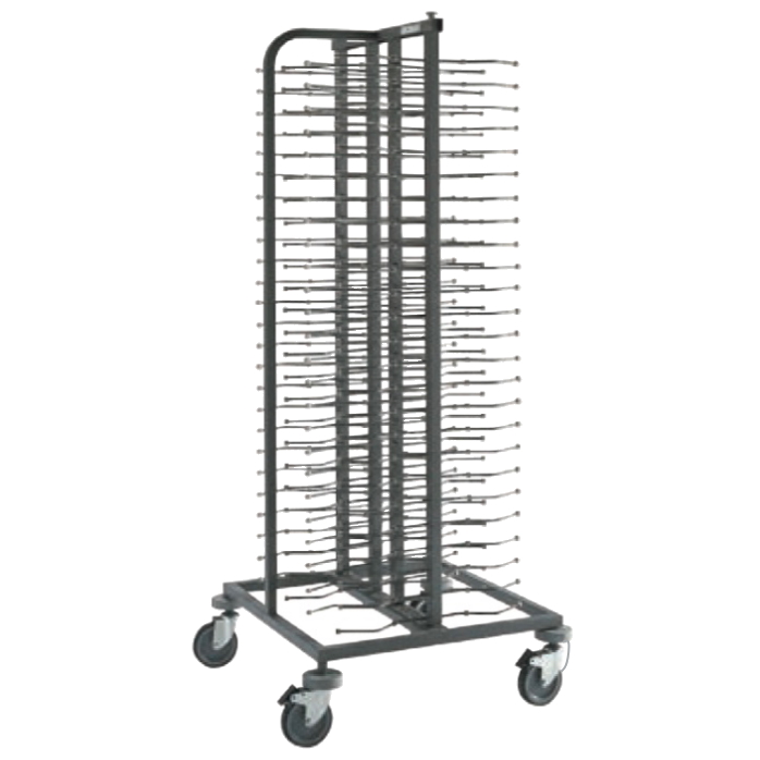Plating trolley for 100 dishes - 755x755x1800 mm - 90845009 Eurast