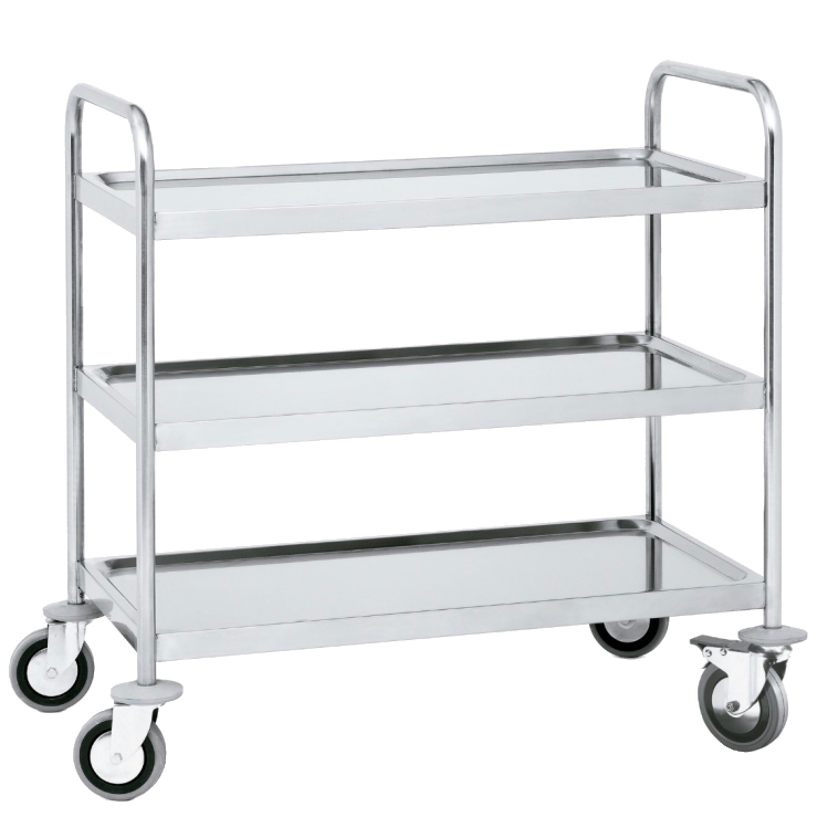 Trolley with shelves 3 shelves max. load 200 kg. - 900x600x950 mm - 94040620 Eurast