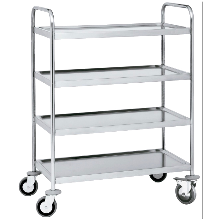 Trolley with shelves 4 shelves max. load max. 200 kg. - 1000x600x1250 mm - 97040620 Eurast