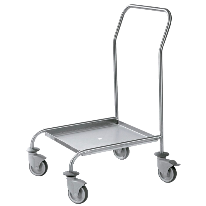 Diswasher basket stacking trolley 500x500 mm (with handle) - 730x630x1050 mm - 91010620 Eurast