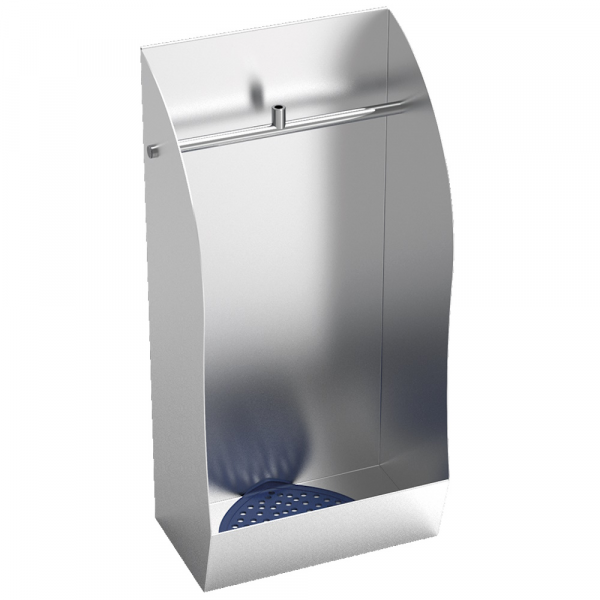 Urinario de uso individual con kit de fijación y filtro aromatizante 335x220x670 mm