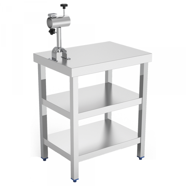 Ham cutting table 2 shelves and ham holder - 500x500x850 mm - 10784470 Eurast