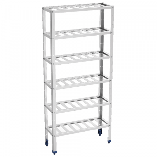 Stainless steel vine shelve 6 levels - 800x300x1750 mm - 30020380 Eurast