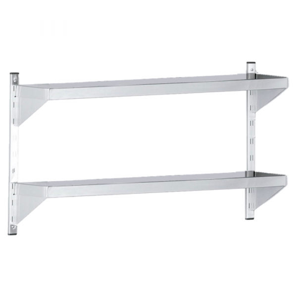 Adjustable wall shelf 2 shelves (depth 250) - 1200x250x600 mm - 31222000 Eurast