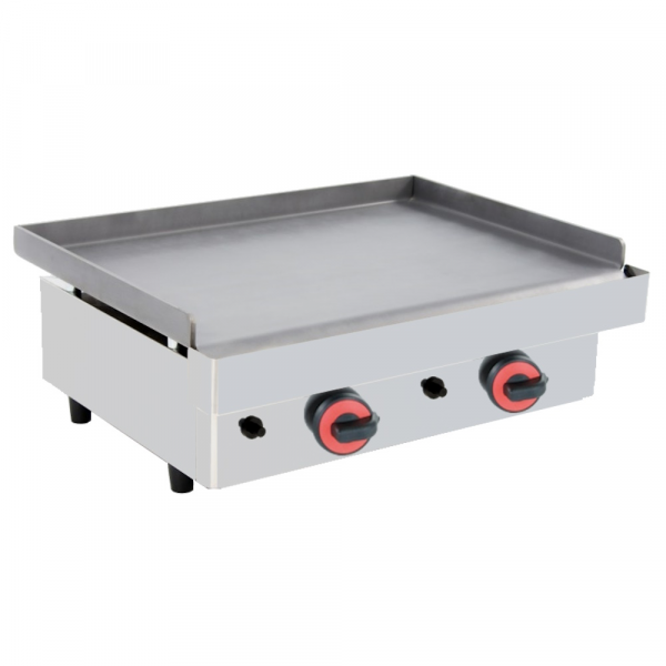 Gas iron hot plate 8 mm smooth table top - 605x450x240 mm - 6 Kw - 4403L6P0 Eurast