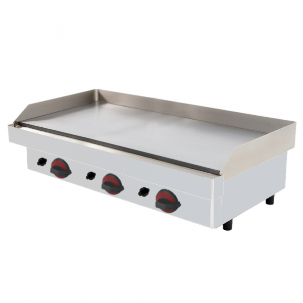 Gas iron hot plate 15 mm smooth table top - 805x450x280 mm - 9 Kw - 4424R6P0 Eurast