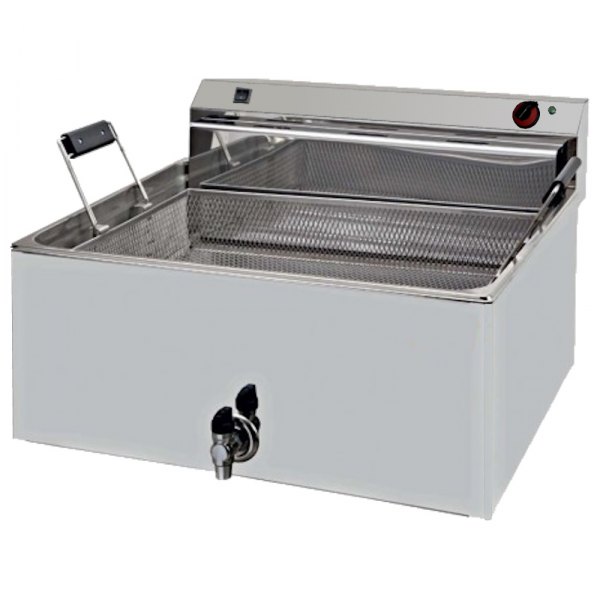Electric fryer 30 liters tabletop - 650x665x370 mm - 15 Kw 230/1V - 4430L03P Eurast