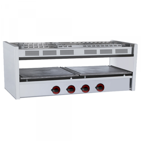 Gas salamander grill 1 griddle 96x37 - 1060x380x450 mm - 10 Kw - 43000026 Eurast