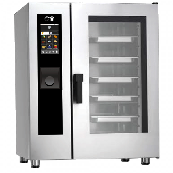 Horno mixto electrico lavado autom. para 10 gn 1/1 860x800x1120 mm